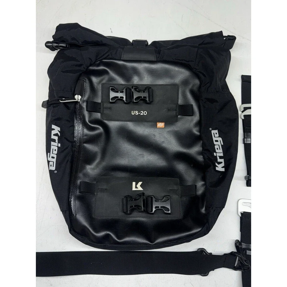 Kriega US-20 Drypack Soft Motorcycle Luggage Bag W/ Straps
